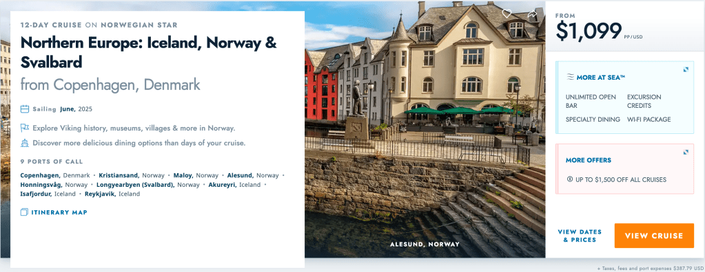 14 nights
Northern Europe
MSC Preziosa