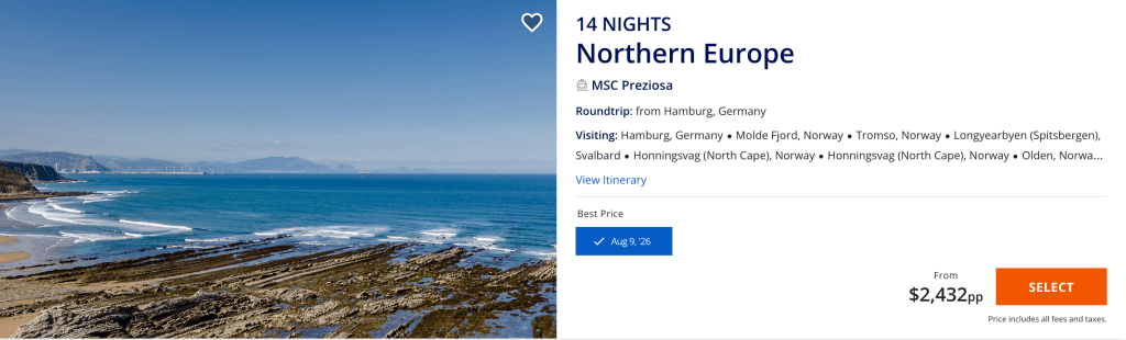 Norwegian Star
Northern Europe: Iceland, Norway & Svalbard