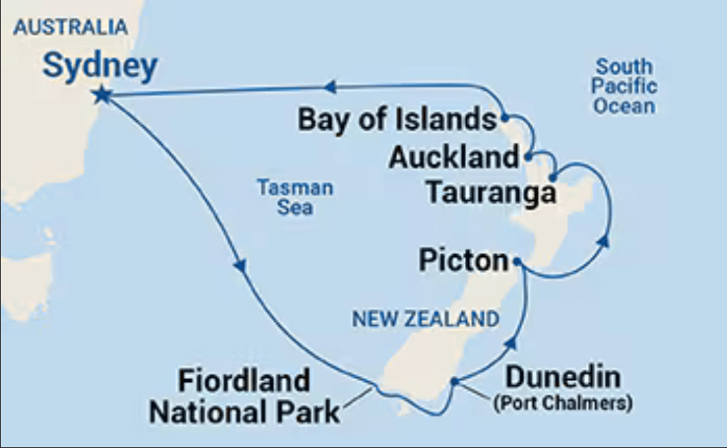 cruise new zeland australia