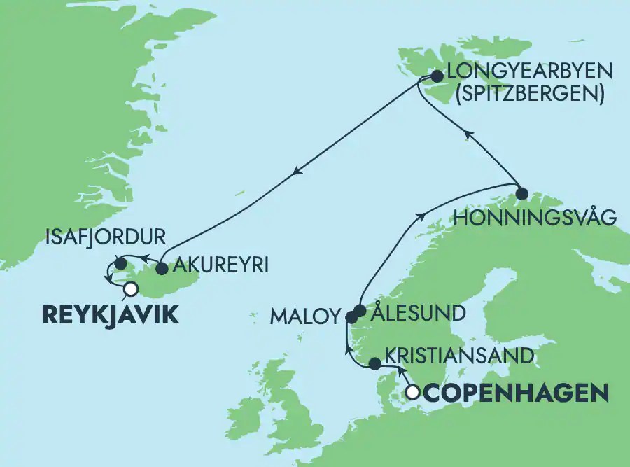 Norwegian Star
Northern Europe: Iceland, Norway & Svalbard
